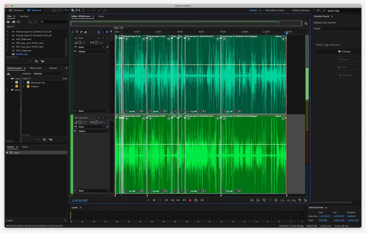 An image of editing in Adobe Premiere Pro